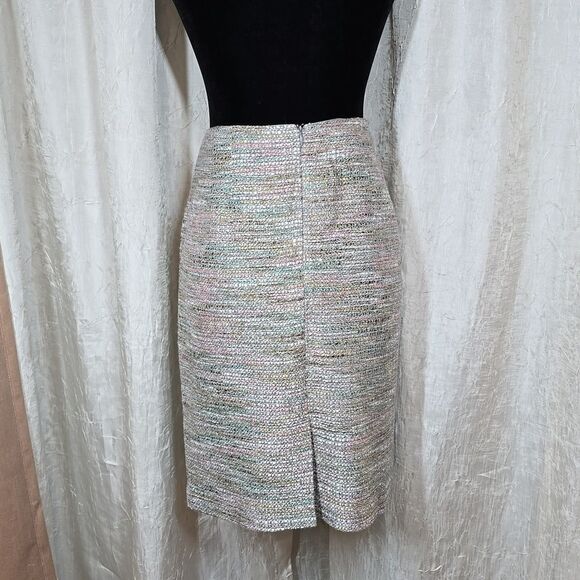 Ann Taylor Pastel Tweed Pencil Skirt - Picture 5 of 16